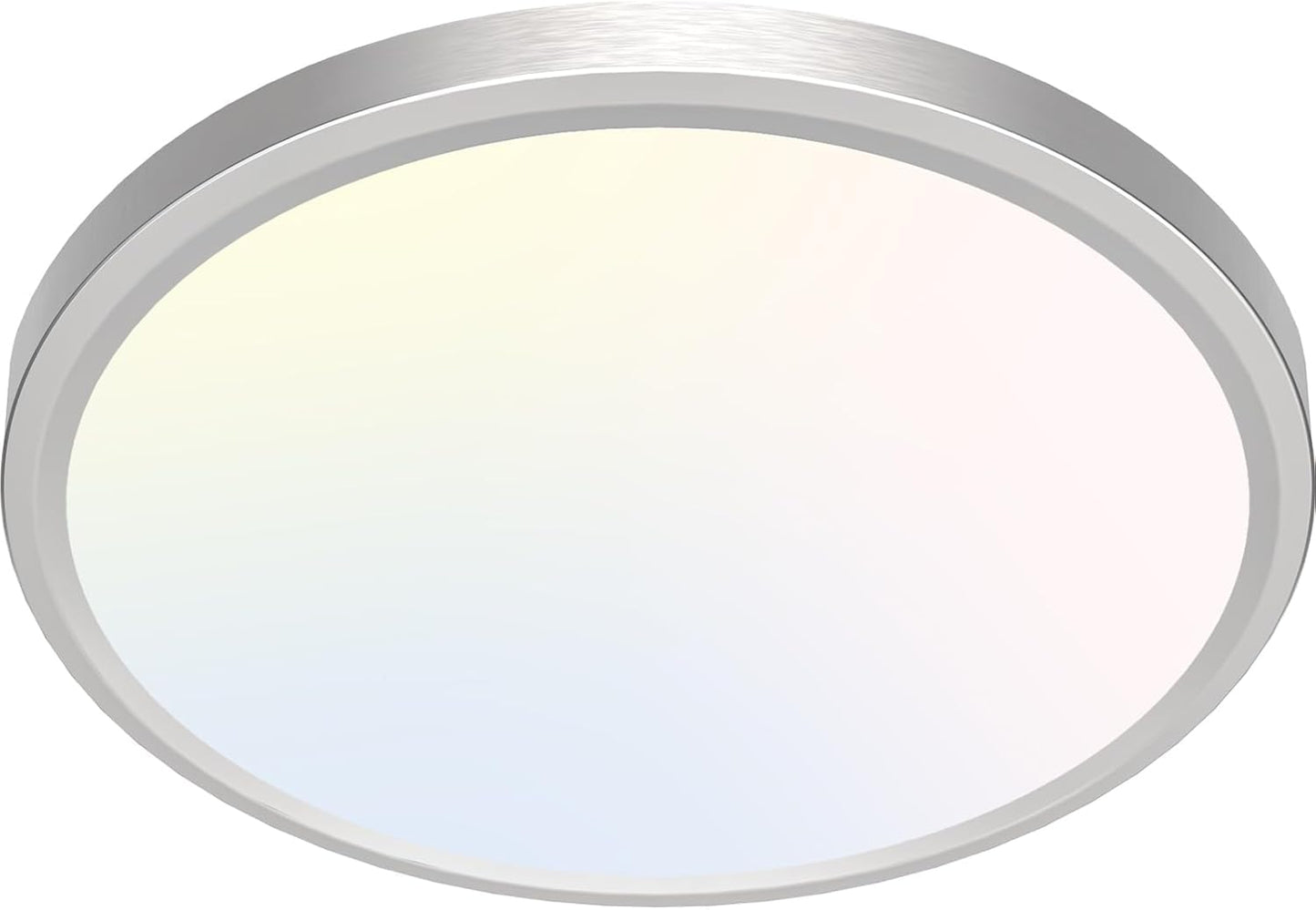 zemty 6Pack 12 Inch LED Flush Mount Ceiling Light, Super Slim 28W 3200lm LED Ceiling Light, 3 Color Temperature in One 3000k/4500k/6000K Round Light Fixture for Bedroom, Kitchen, Dining Room (White)