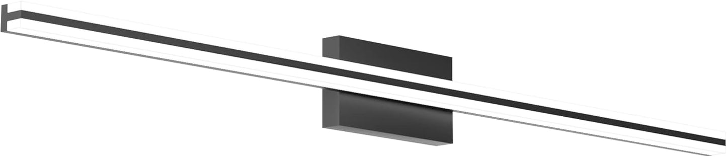 SOLFART Bathroom Light Fixtures Over Mirror 24 Inch Brushed Nickel Modern Vanity Light 5CCT Adjustable Brightness LED Mirror Light Fixture Anti-Glare Lighting Wide Illumination