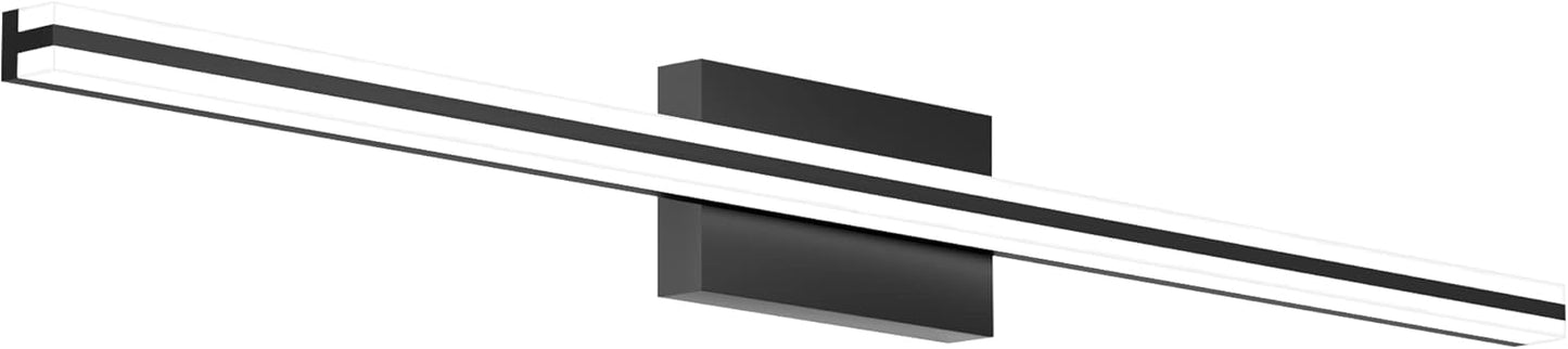 SOLFART Bathroom Light Fixtures Over Mirror 24 Inch Brushed Nickel Modern Vanity Light 5CCT Adjustable Brightness LED Mirror Light Fixture Anti-Glare Lighting Wide Illumination