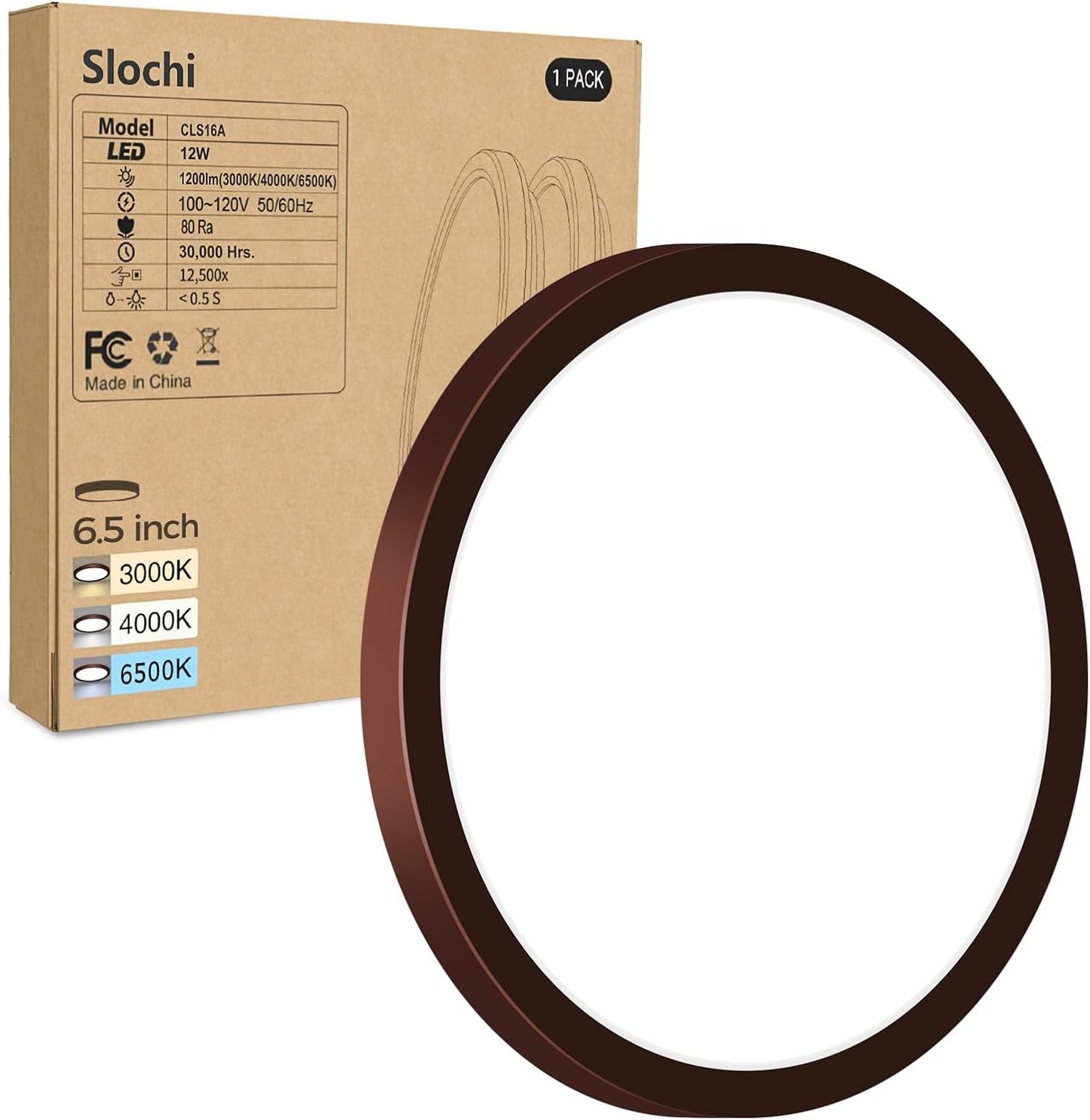 8PACK LED Flush Mount Ceiling Light Fixture, 3000K-4000K-6500K & 100W Equivalent Modern Kitchen Recessed Ceiling Lamp 15W 1500Lm 7.5 Inch Closet Round Surface for Bathroom Laundry Bedroom Hallway