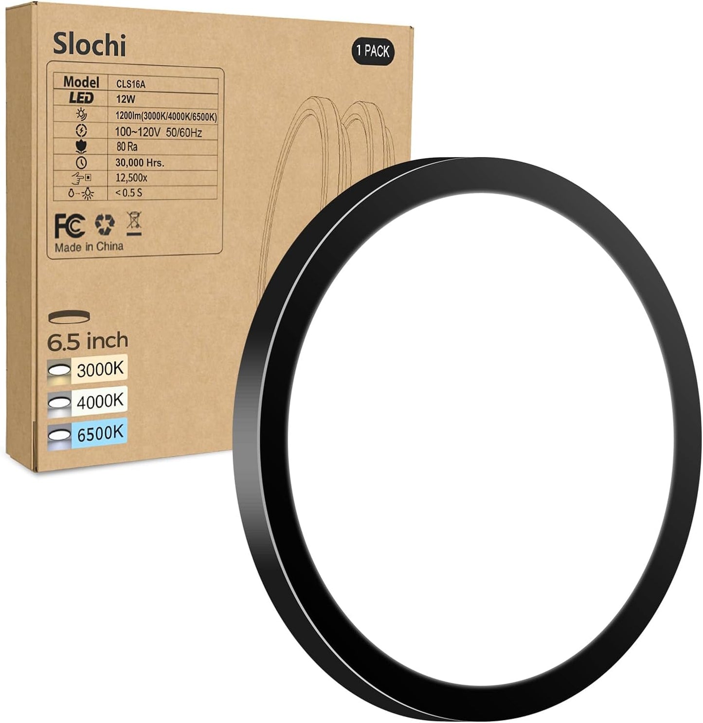 8PACK LED Flush Mount Ceiling Light Fixture, 3000K-4000K-6500K & 100W Equivalent Modern Kitchen Recessed Ceiling Lamp 15W 1500Lm 7.5 Inch Closet Round Surface for Bathroom Laundry Bedroom Hallway