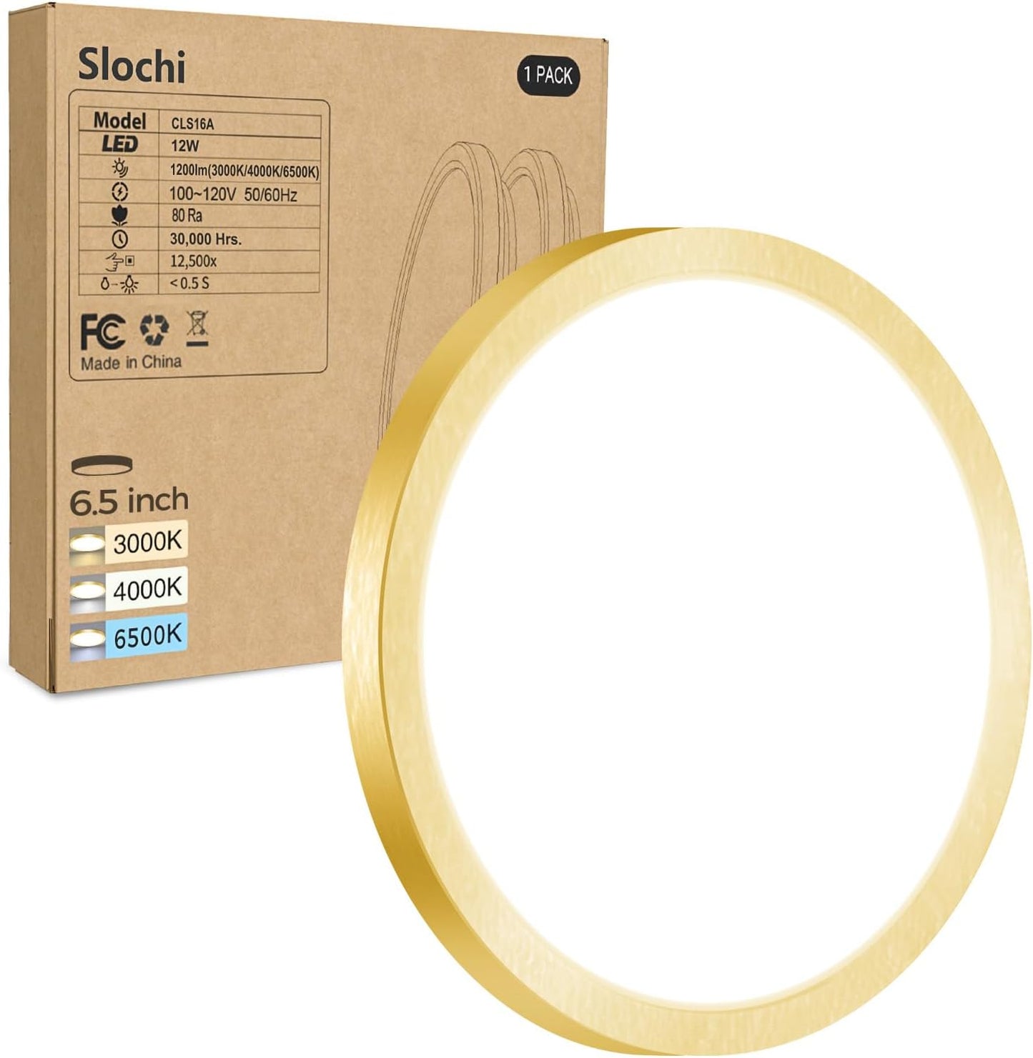 8PACK LED Flush Mount Ceiling Light Fixture, 3000K-4000K-6500K & 100W Equivalent Modern Kitchen Recessed Ceiling Lamp 15W 1500Lm 7.5 Inch Closet Round Surface for Bathroom Laundry Bedroom Hallway